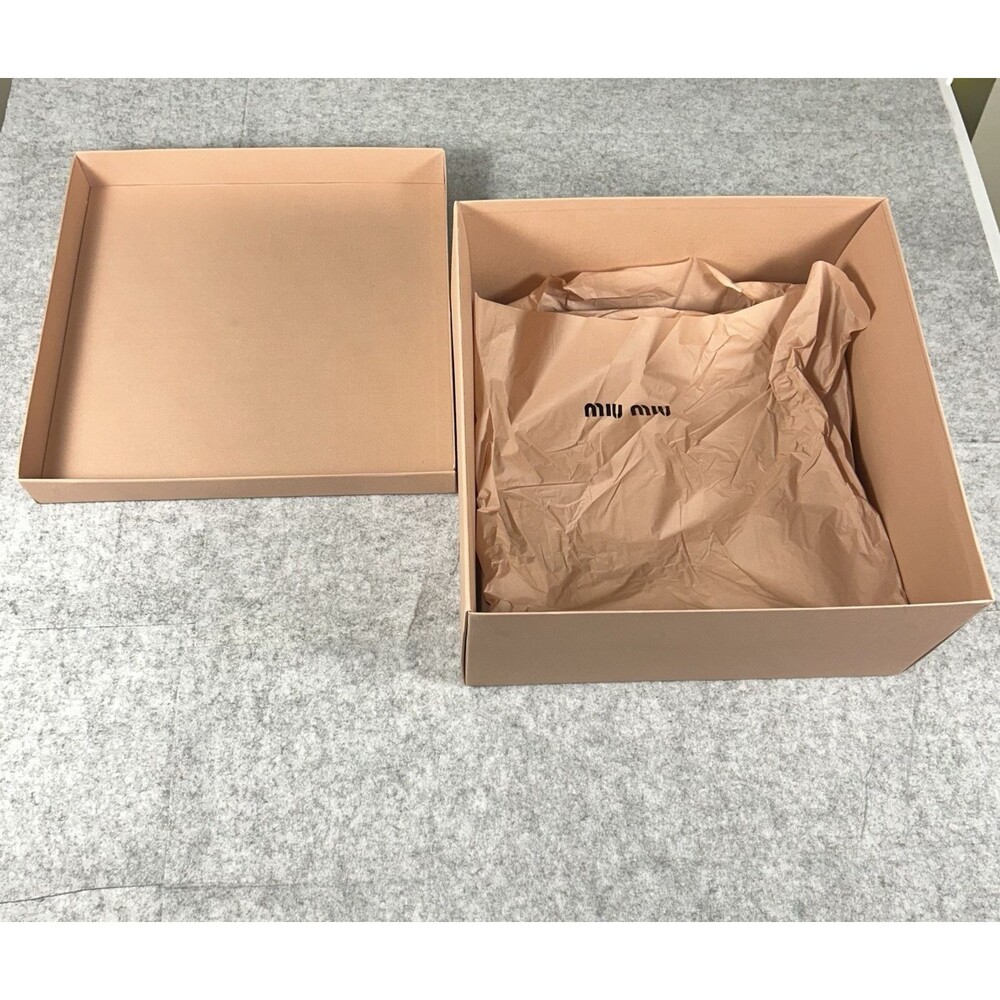 EMPTY REPLACEMENT STORAGE BOX ONLY - Miu Miu Extra Large Square Box 17 x 17 x 8"